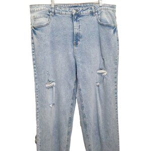 NOBO Jeans Women's High Rise Jeans Plus Size 20W Light Blue